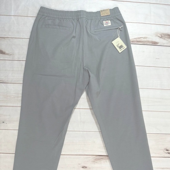 Incredible Faherty Pull On All Day Mens Jogger Ice Grey Shorts - Picture 7 of 9
